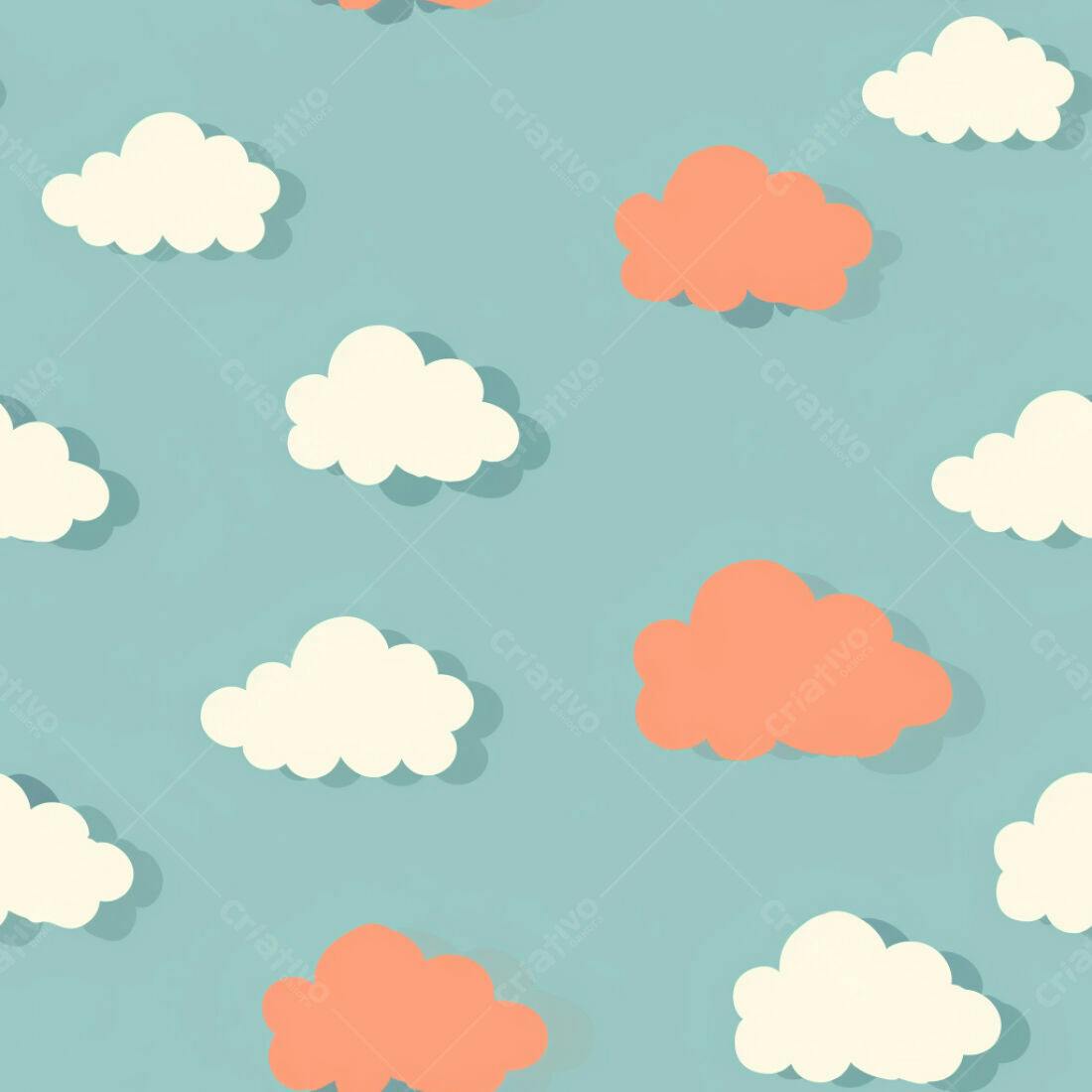 Textura Nuvens Pastel para Fundo