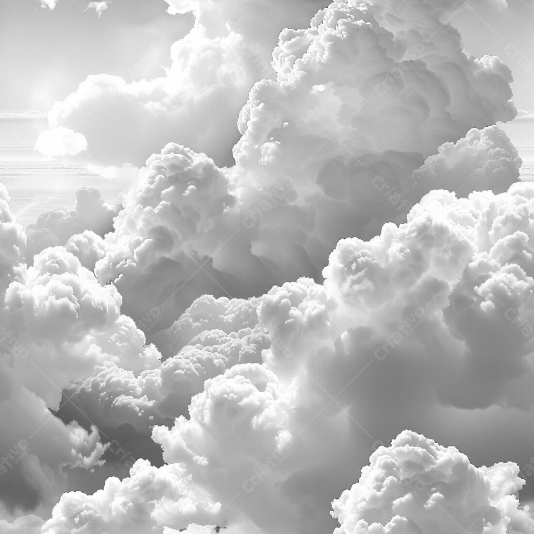 Textura Nuvens Monocromáticas para Fundo