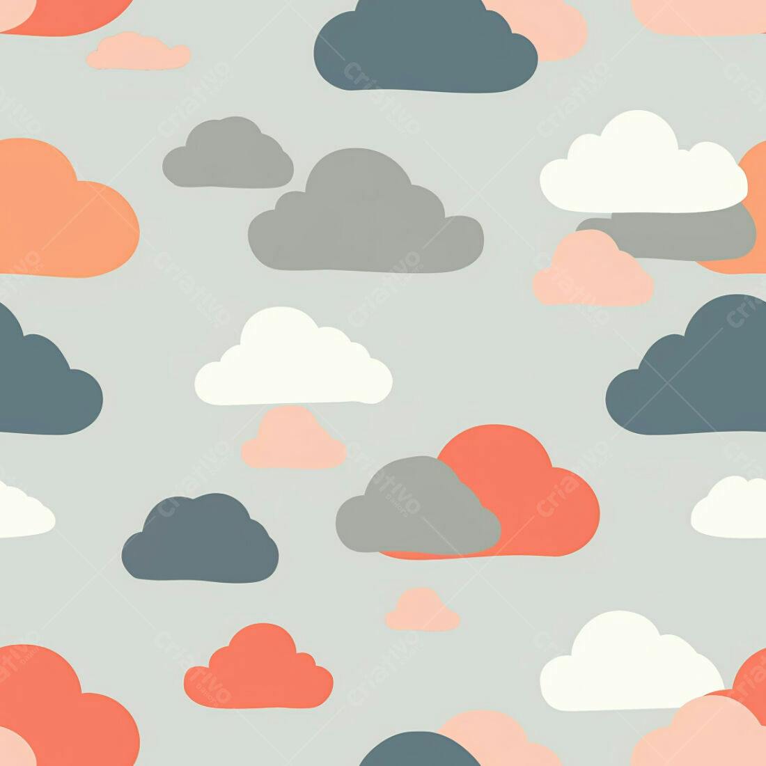 Textura Nuvens Pastel para Fundo
