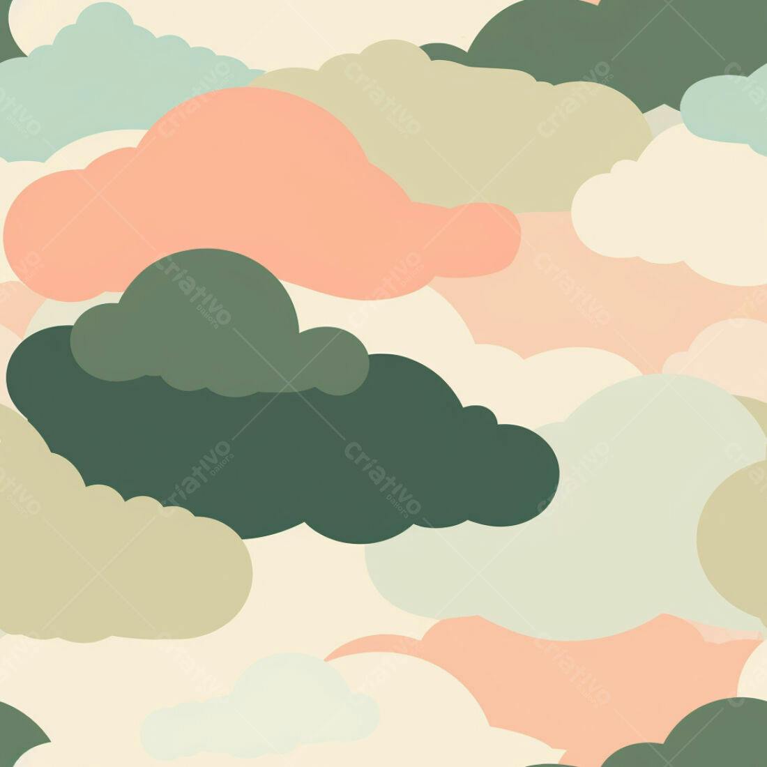 Textura Nuvens Pastel para Fundo