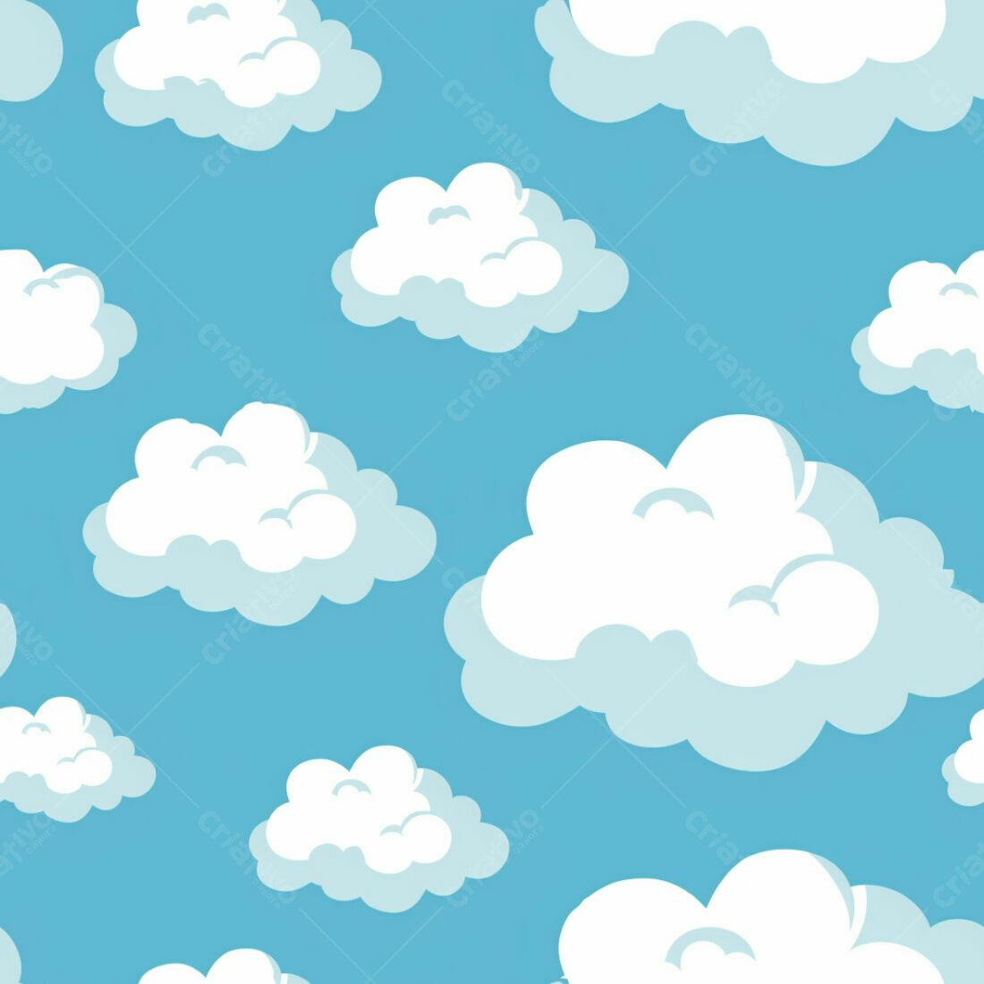 Textura Nuvens Brancas para Fundo Infantil