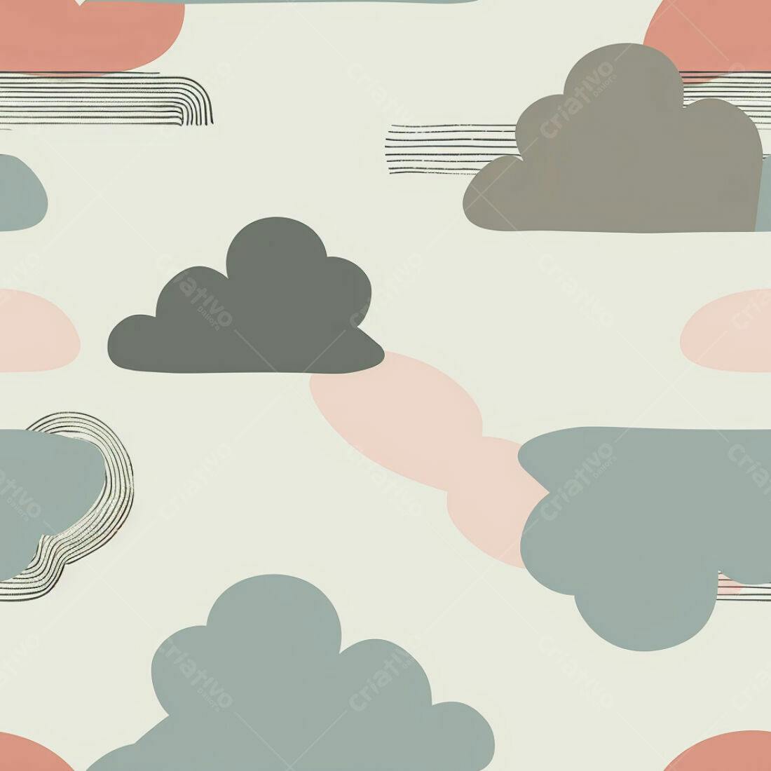 Textura Nuvens Pastel para Fundo