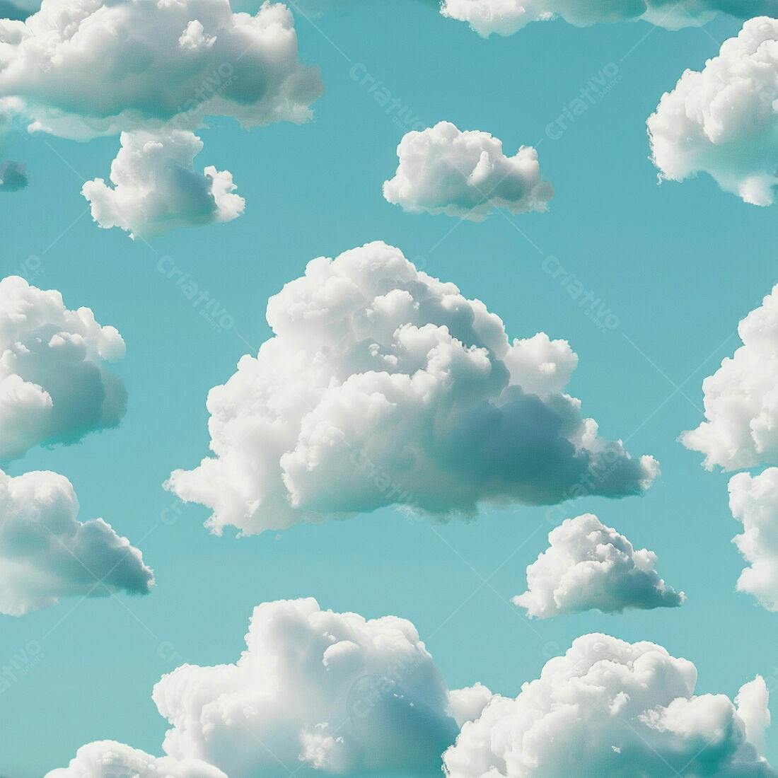 Textura Nuvens Brancas para Fundo Celeste