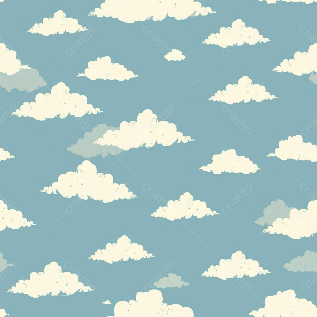 Textura Nuvens Pastel para Fundo