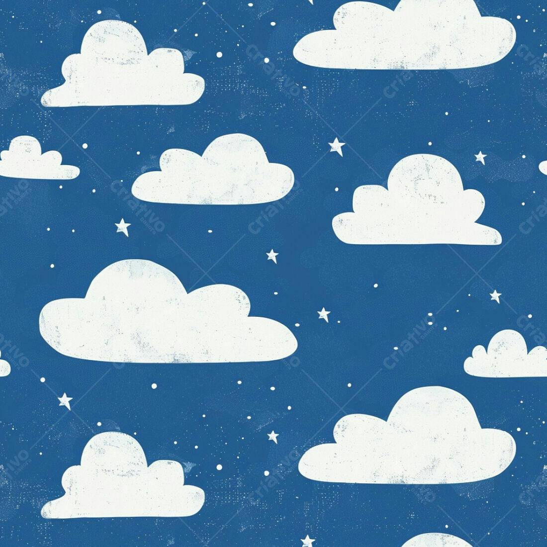 Textura céu noturno com nuvens para fundo