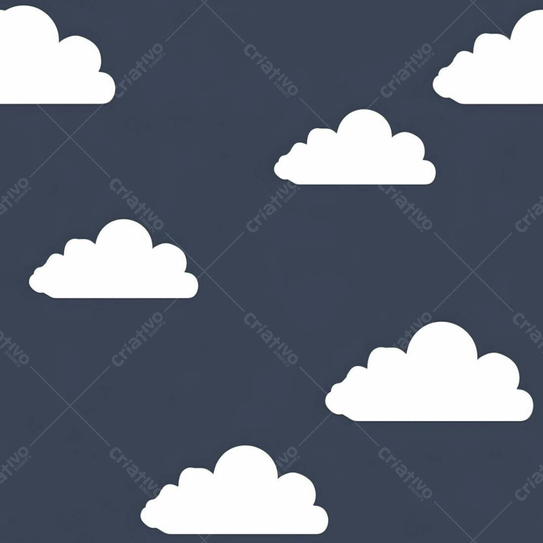 Textura Nuvens Brancas para Fundo Infantil