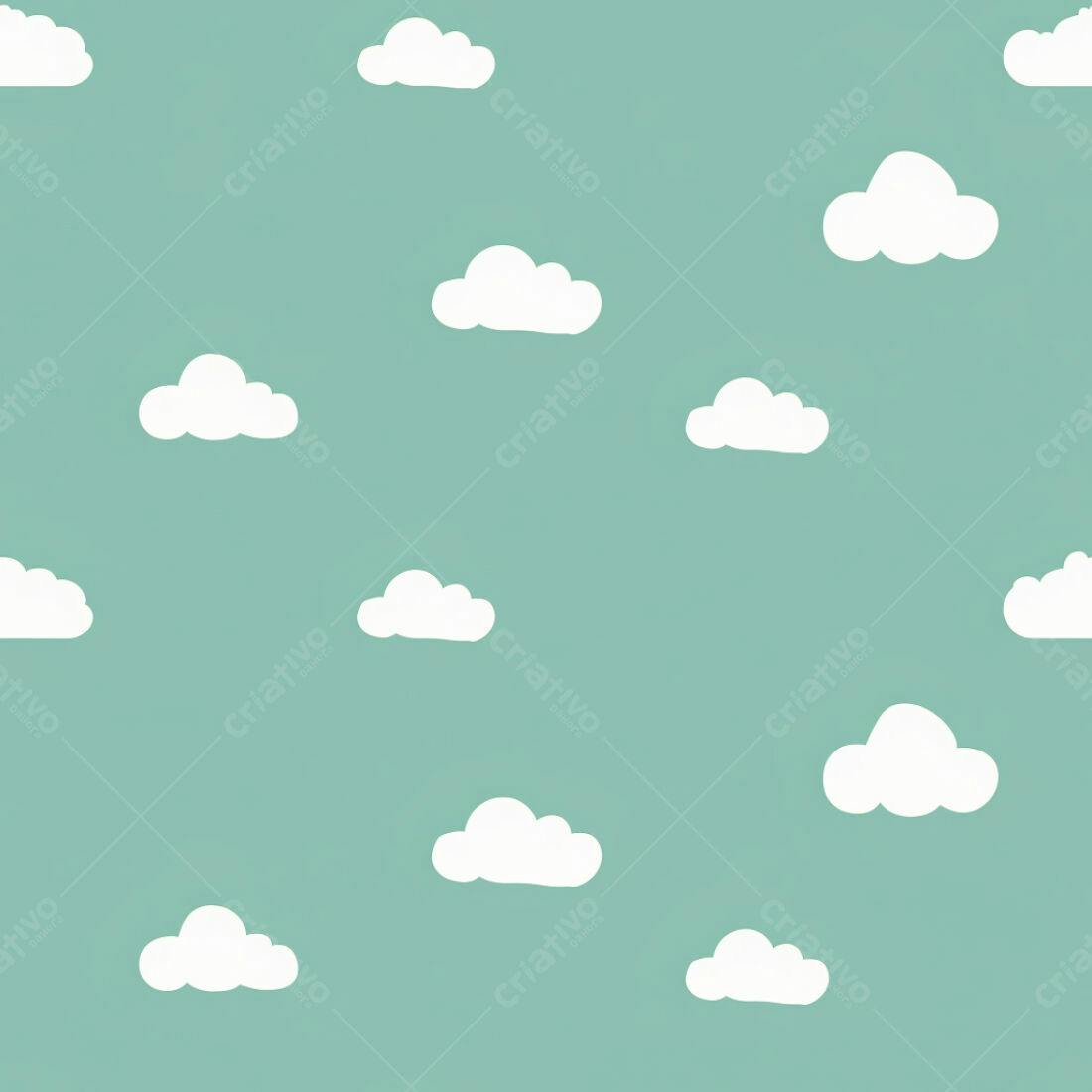 Textura Nuvens Brancas para Fundo Pastel