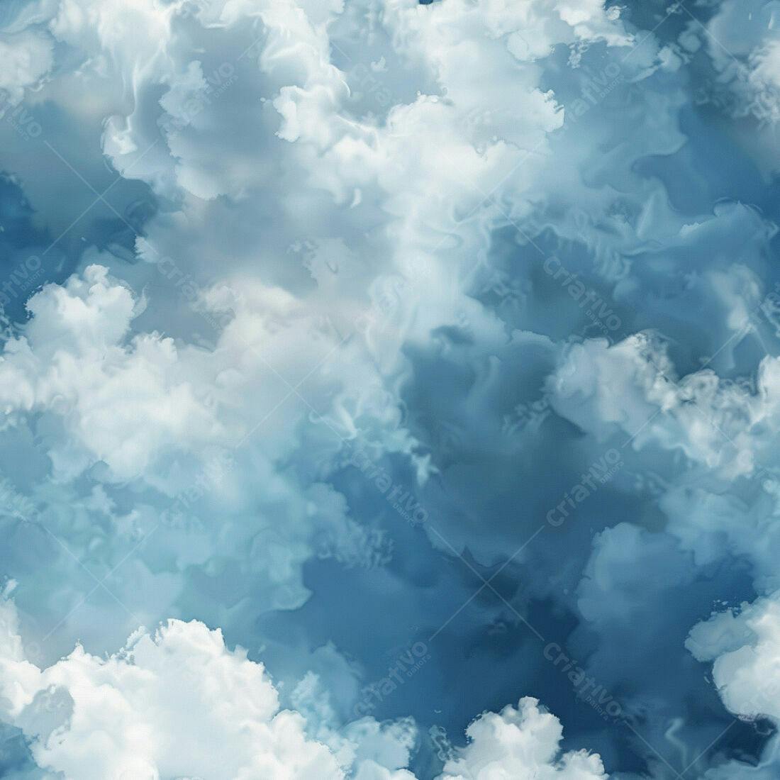 Textura Nuvens Azulejas para Fundo