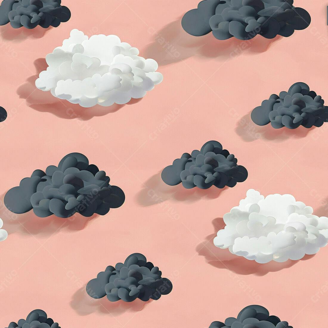 Textura Nuvens Preto e Branco para Fundo