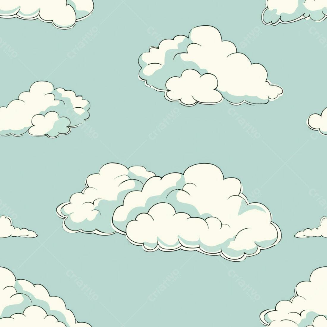 Textura Nuvens Pastel para Fundo