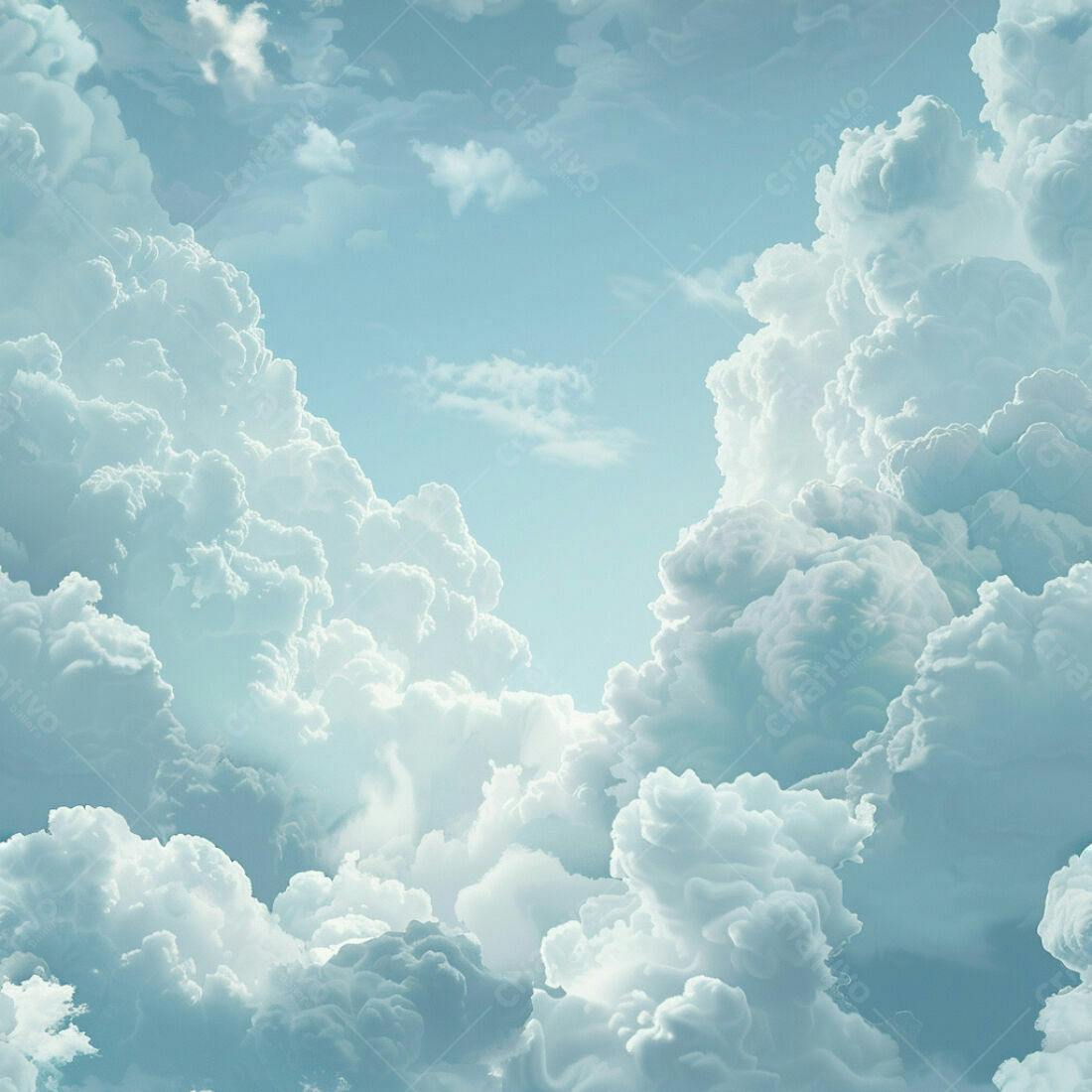 Textura céu azul com nuvens para fundo