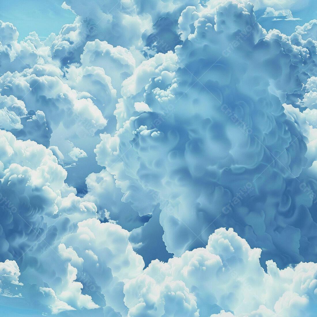 Textura Nuvens Azules para Fundo