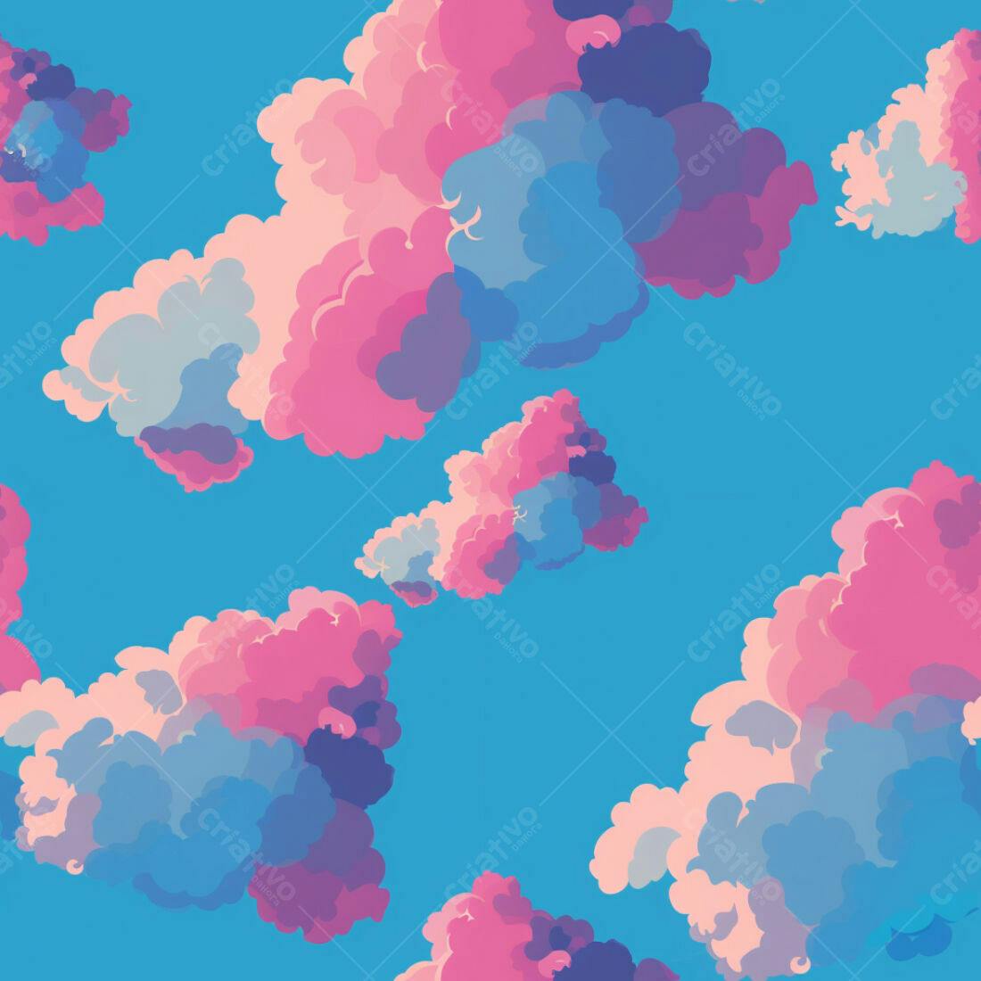 Textura Nuvens Pastel para Fundo