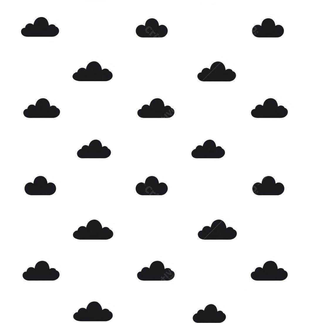 Textura Nuvens Pretas para Fundo