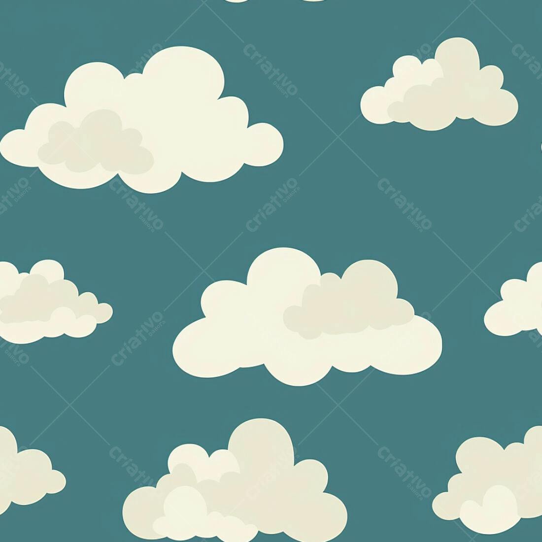 Textura Nuvens Claras para Fundo Infantil