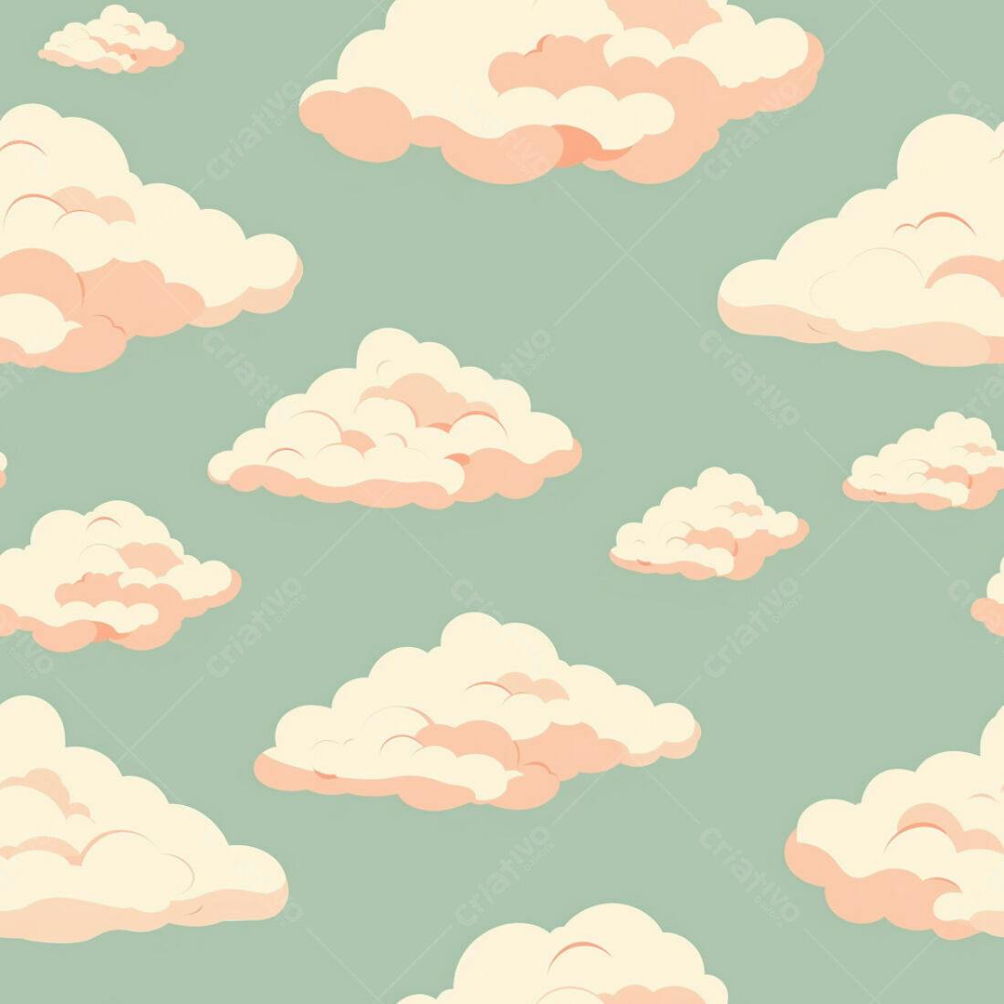 Textura Nuvens Pastel para Fundo