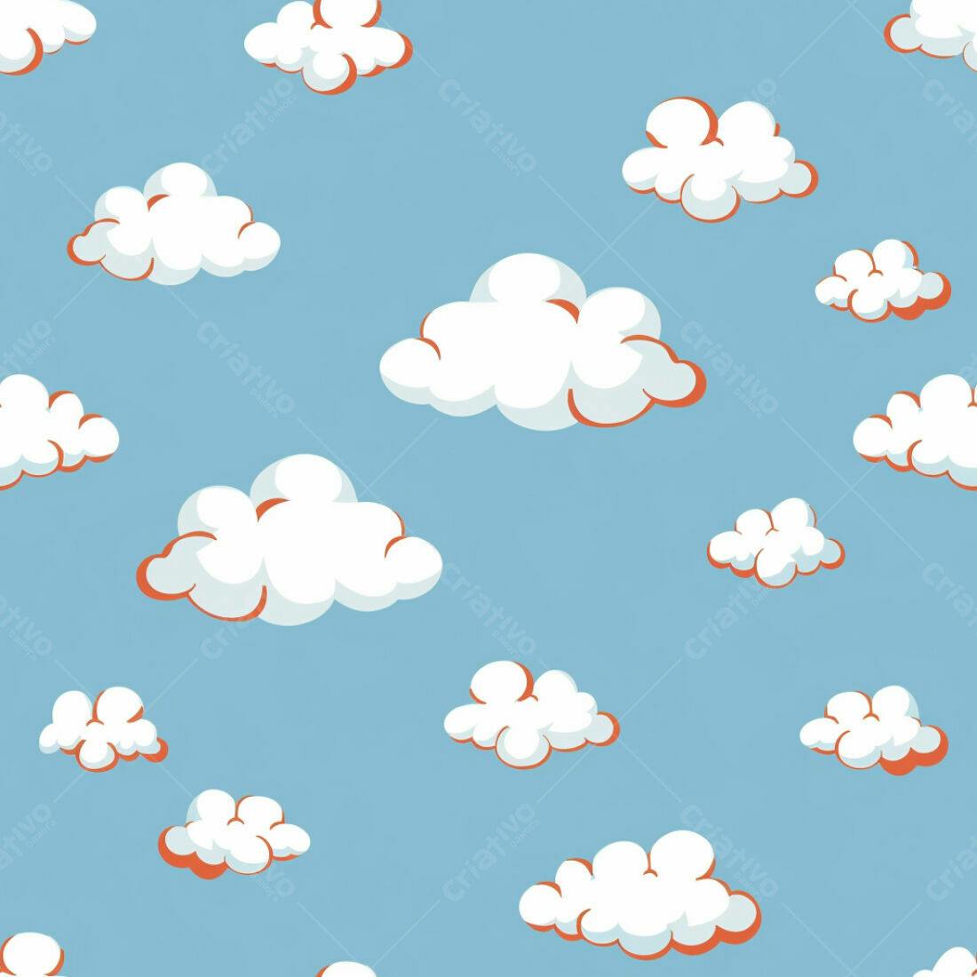 Textura céu azul com nuvens brancas para fundo