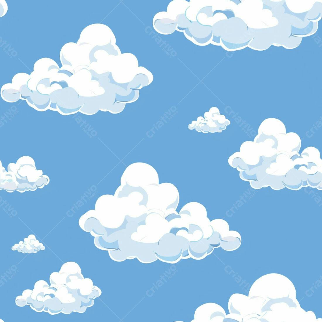 Textura Nuvens para Fundo Infantil