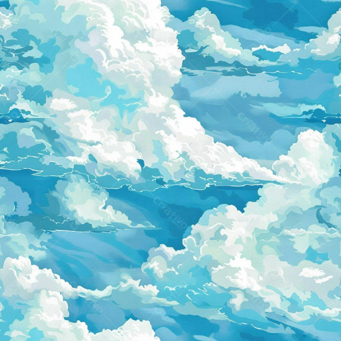 Textura céu azul com nuvens para fundo