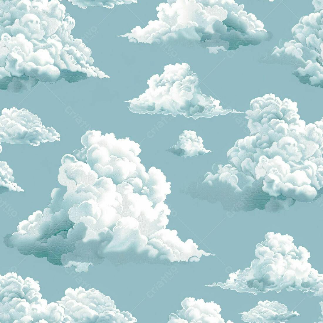 Textura Nuvens Céu Azul para Fundo