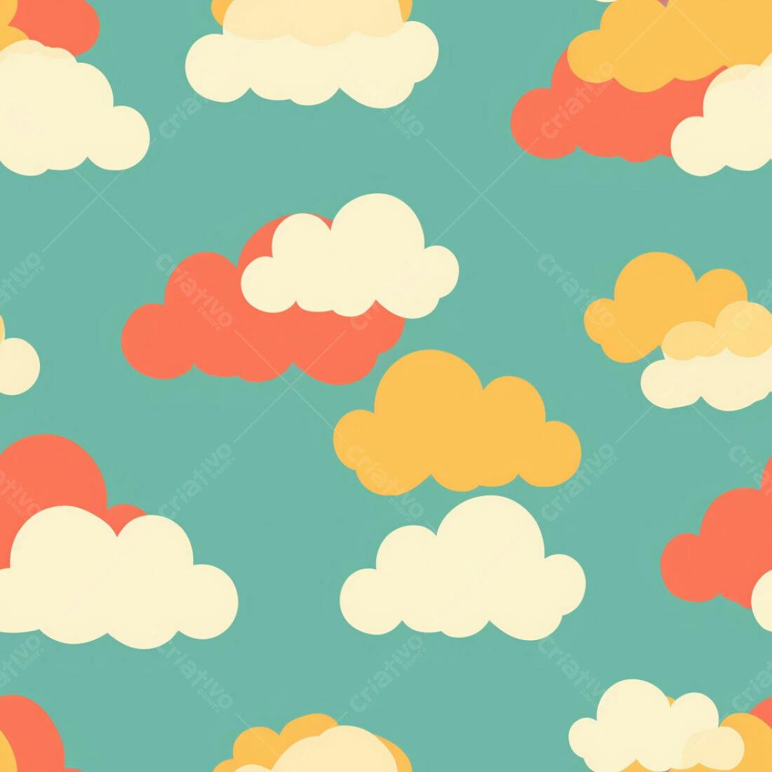 Textura Nuvens Coloridas para Fundo