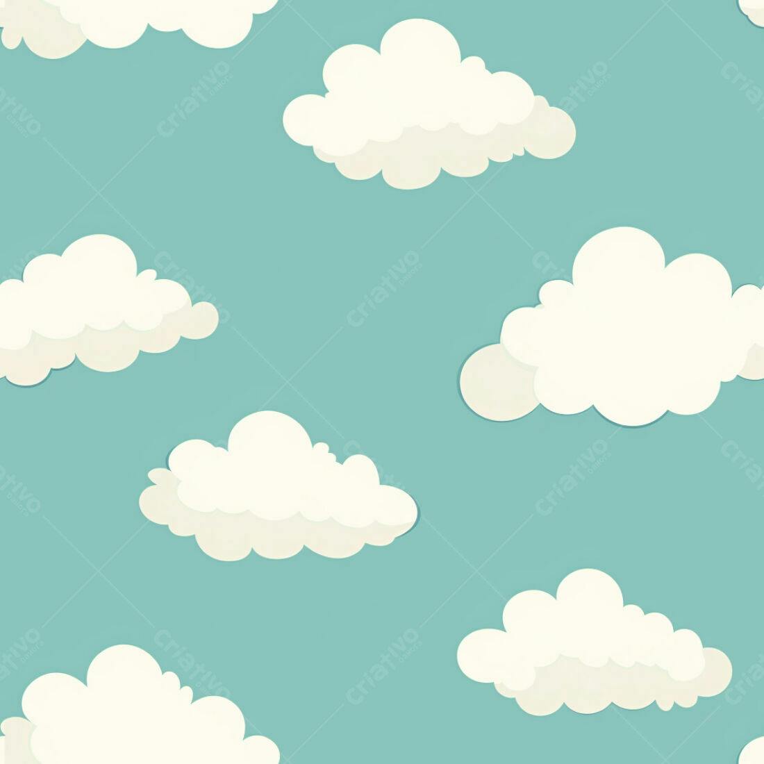 Textura Nuvem Branca para Fundo Infantil