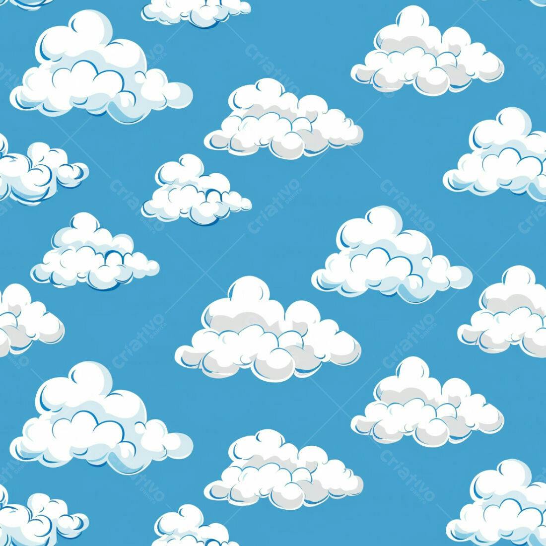 Textura Nuvem Branca para Fundo Infantil
