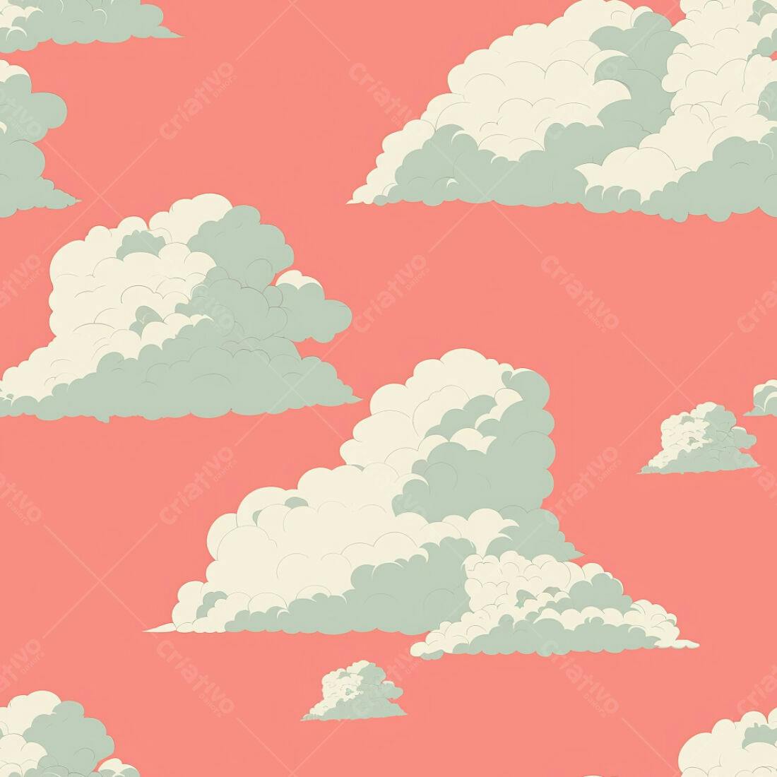 Textura Nuvens Pastel para Papel de Parede