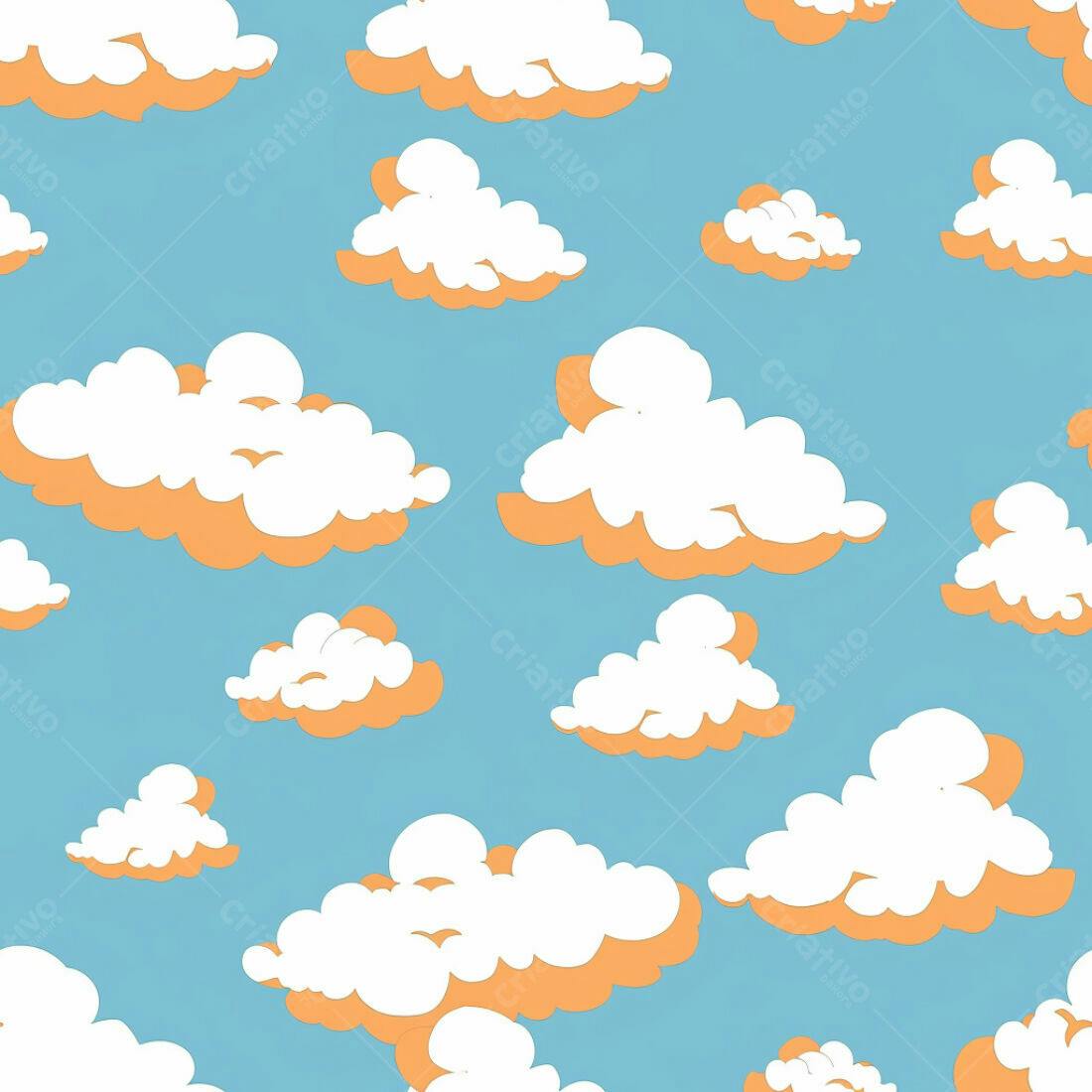 Textura Nuvens Pastel para Fundo