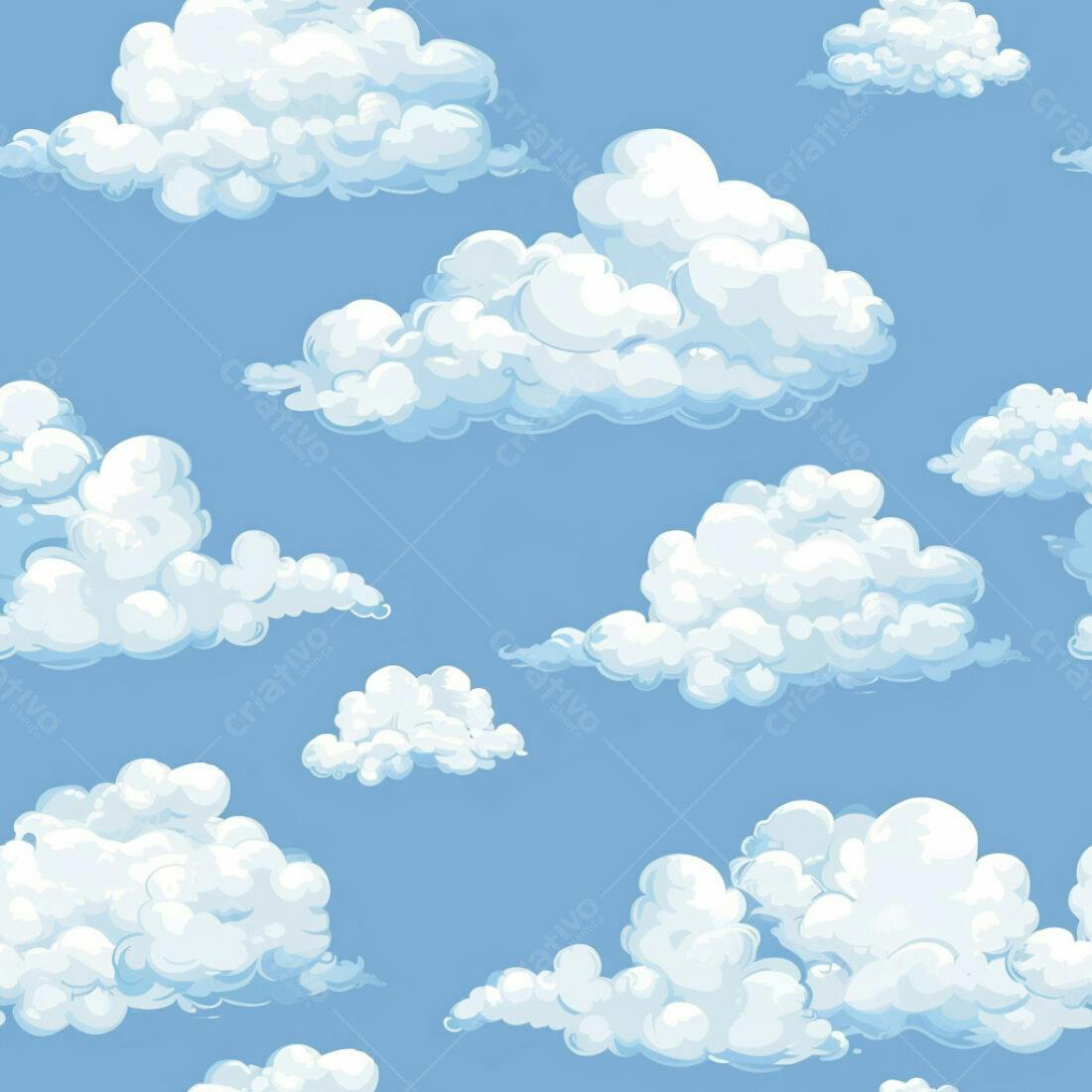 Textura céu azul com nuvens para fundo
