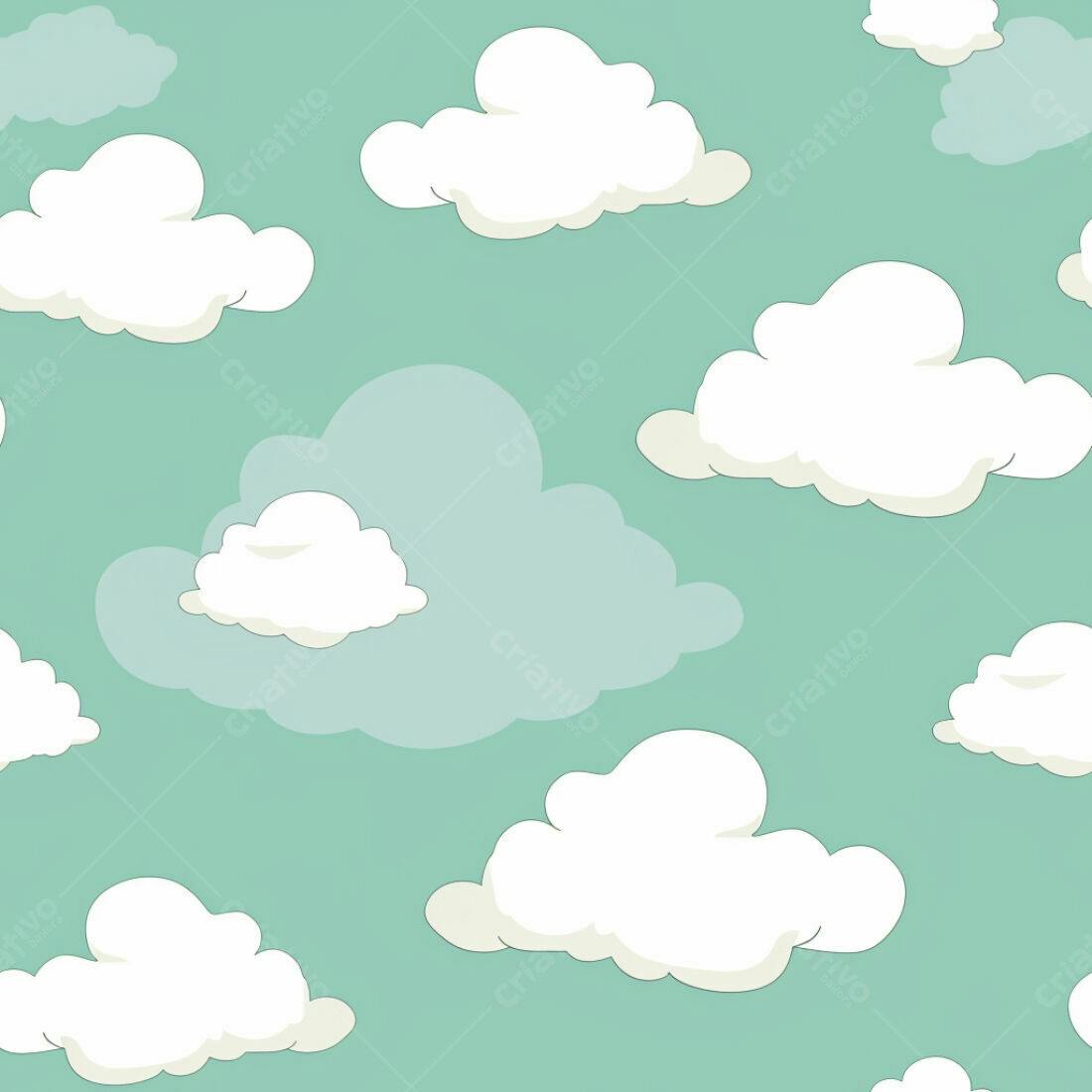 Textura Nuvens Claras para Fundo Infantil