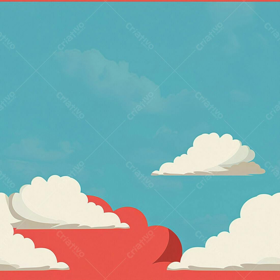 Textura céu azul com nuvens para fundo