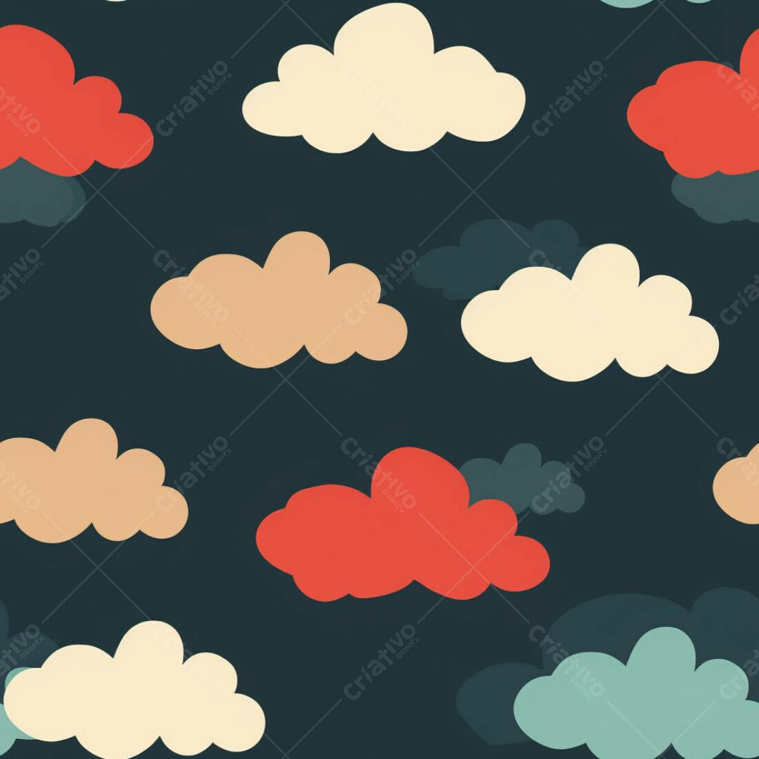 Textura Nuvens Coloridas para Fundo