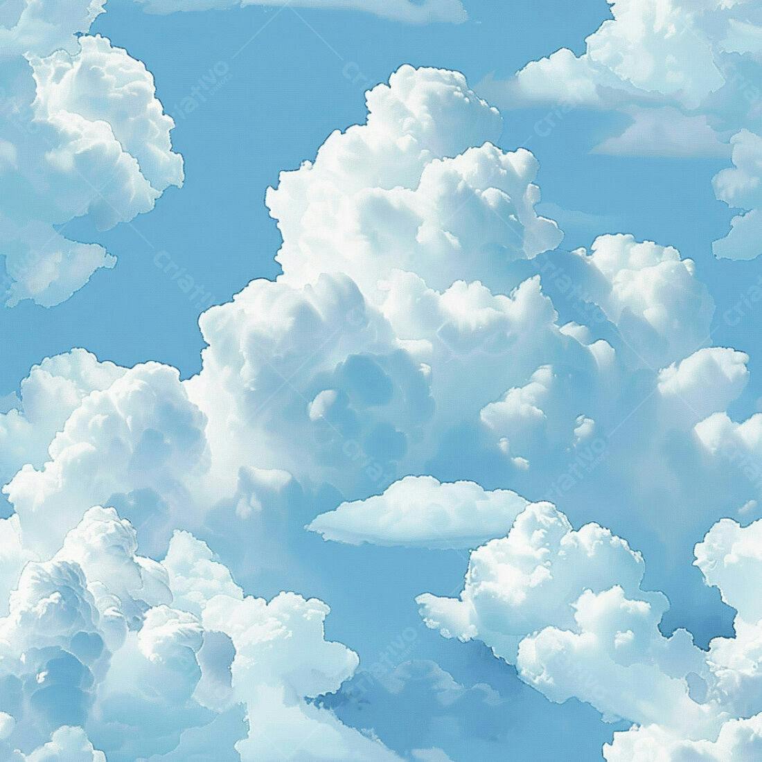 Textura céu azul com nuvens para fundo