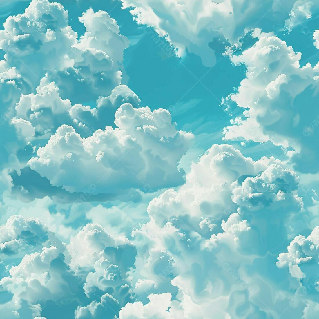 Textura Céu Azul com Nuvens para Fundo