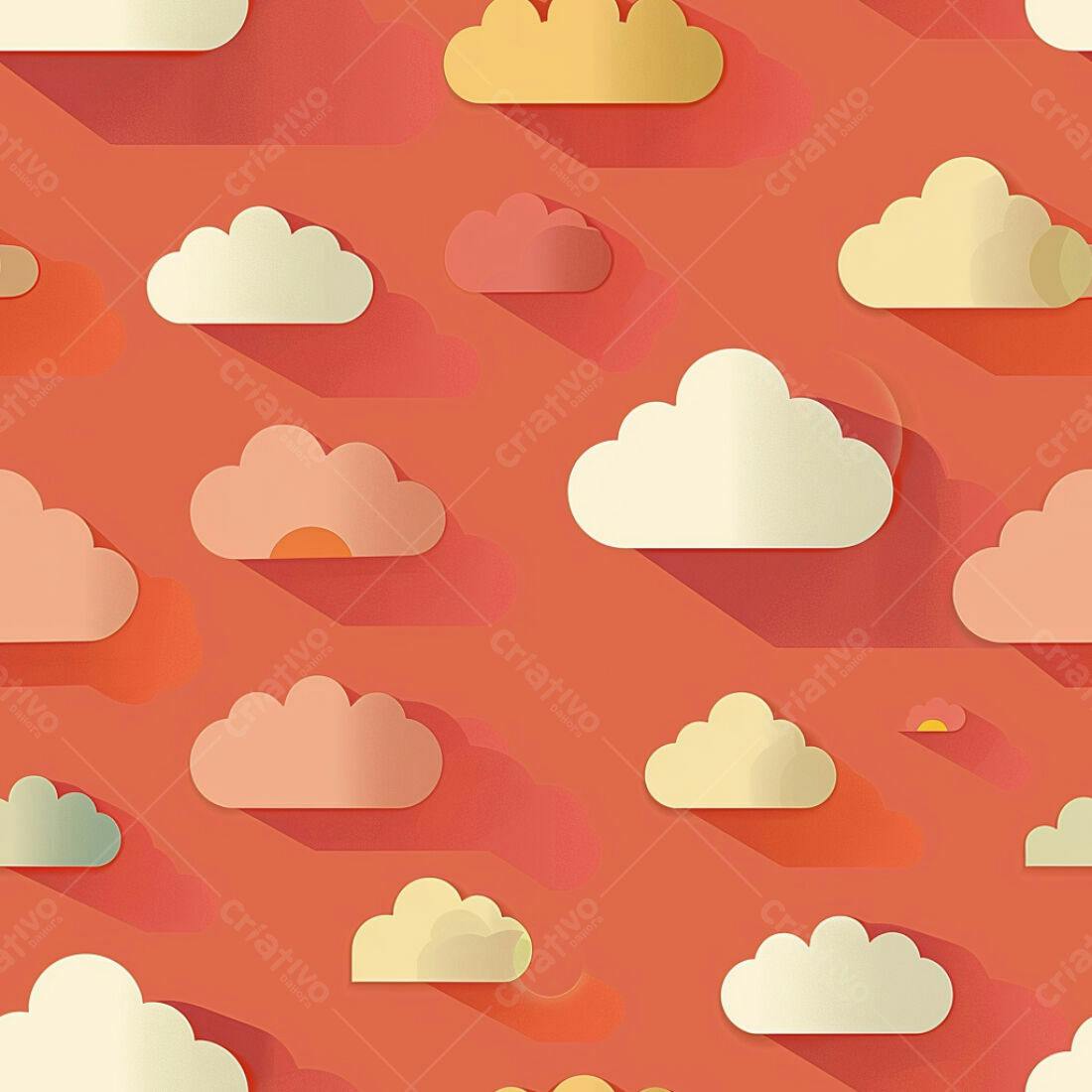 Textura Nuvens Coloridas para Fundo