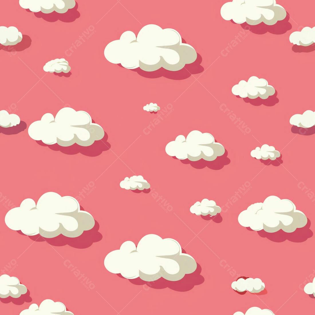 Textura Nuvens Rosa para Fundo