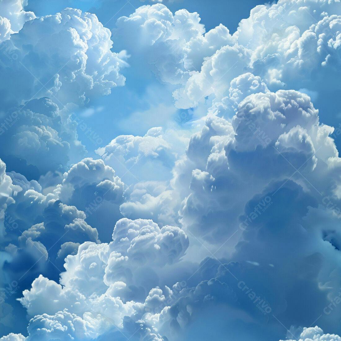 Textura céu azul com nuvens para fundo