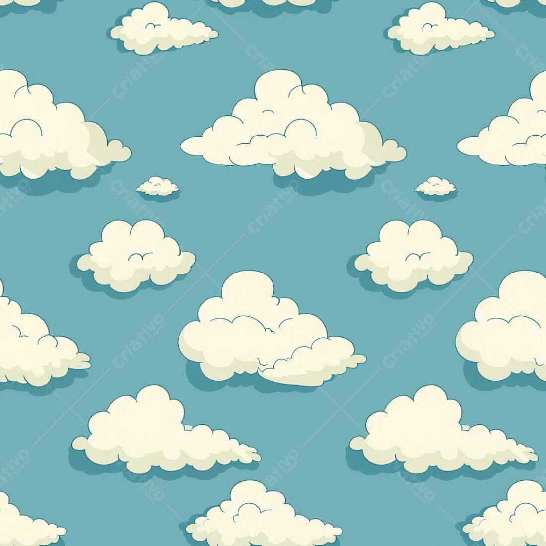 Textura Nuvem Branca para Fundo Infantil