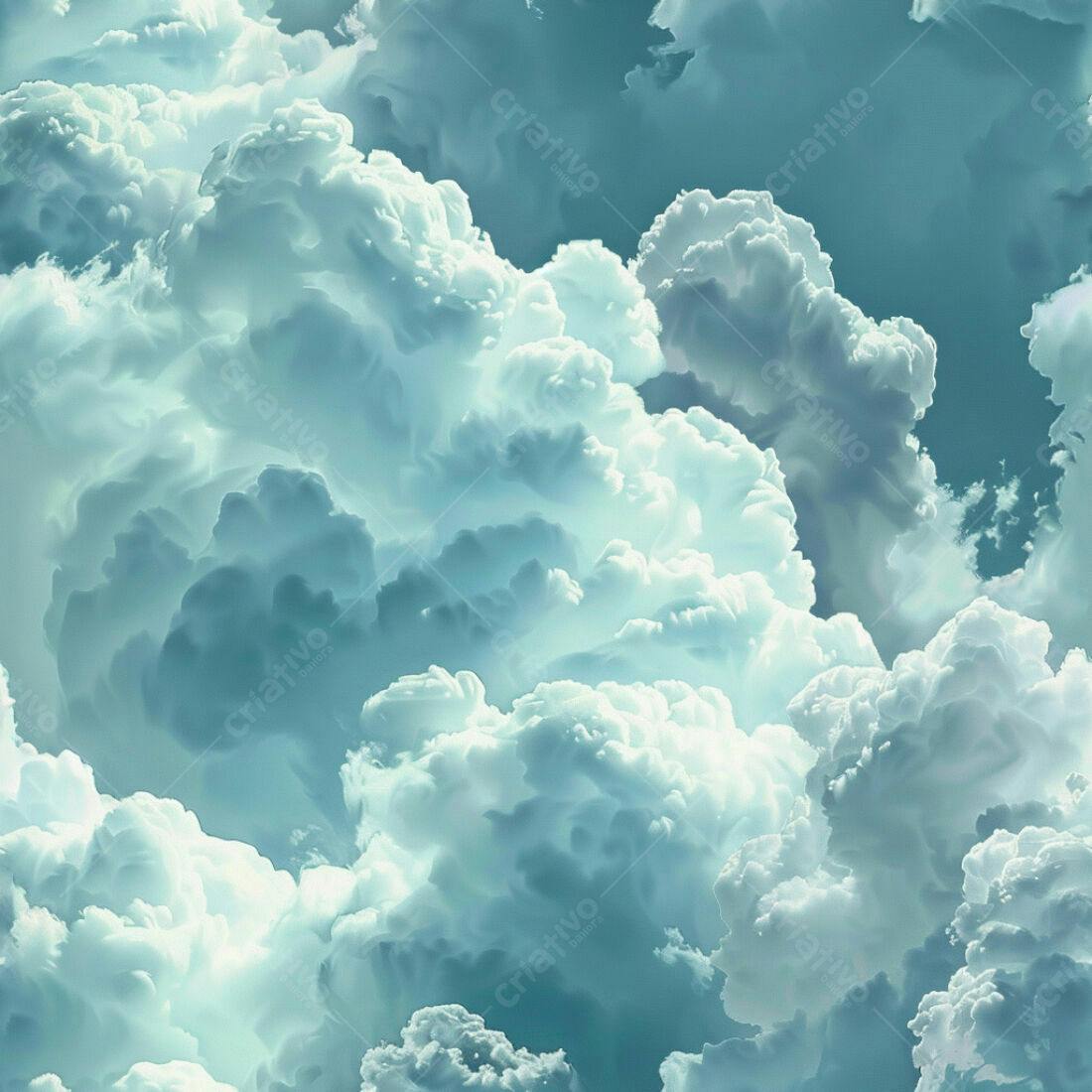 Textura Nuvens Céu Azul para Fundo