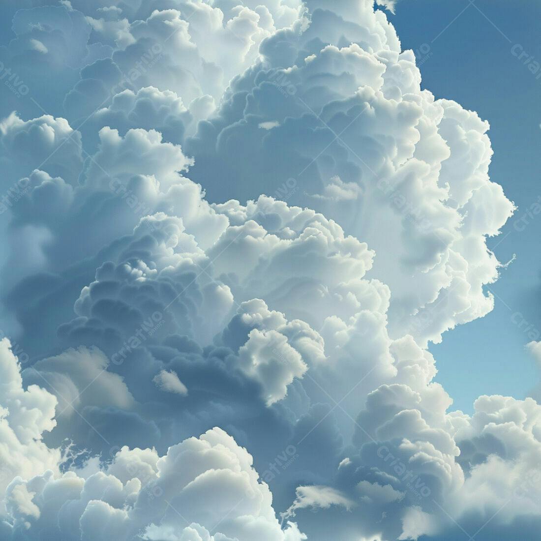 Textura Nuvens Brancas e Azuis para Fundo