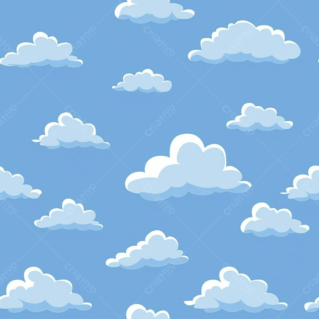 Textura céu azul com nuvens para fundo