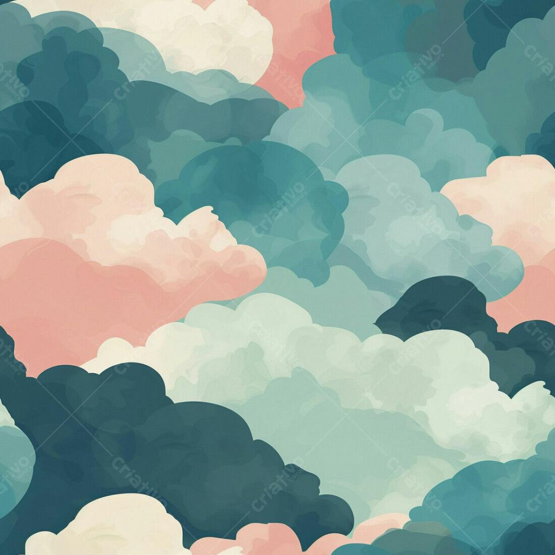 Textura Nuvens Pastel para Fundo