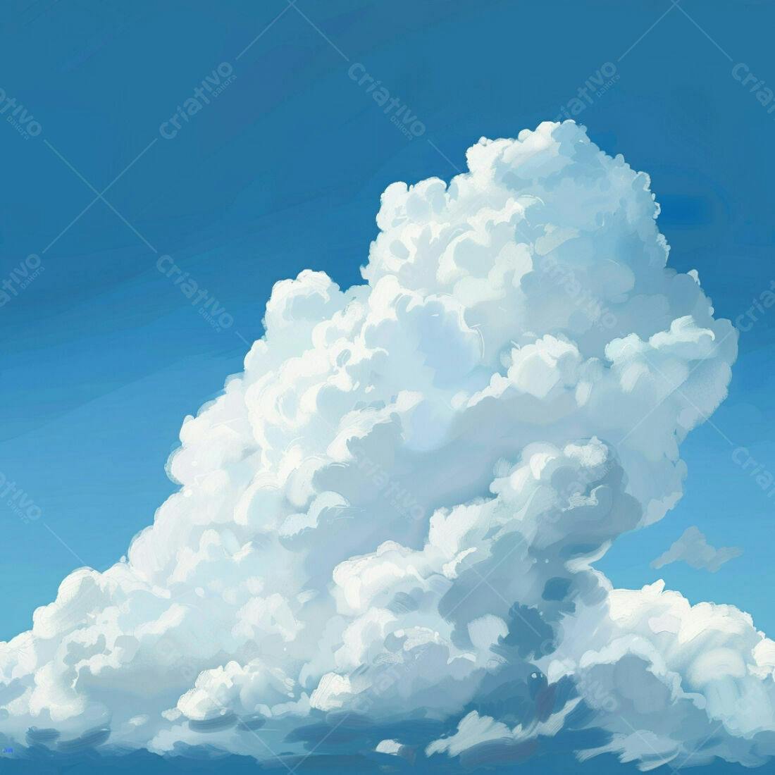 Textura Nuvem Branca para Fundo