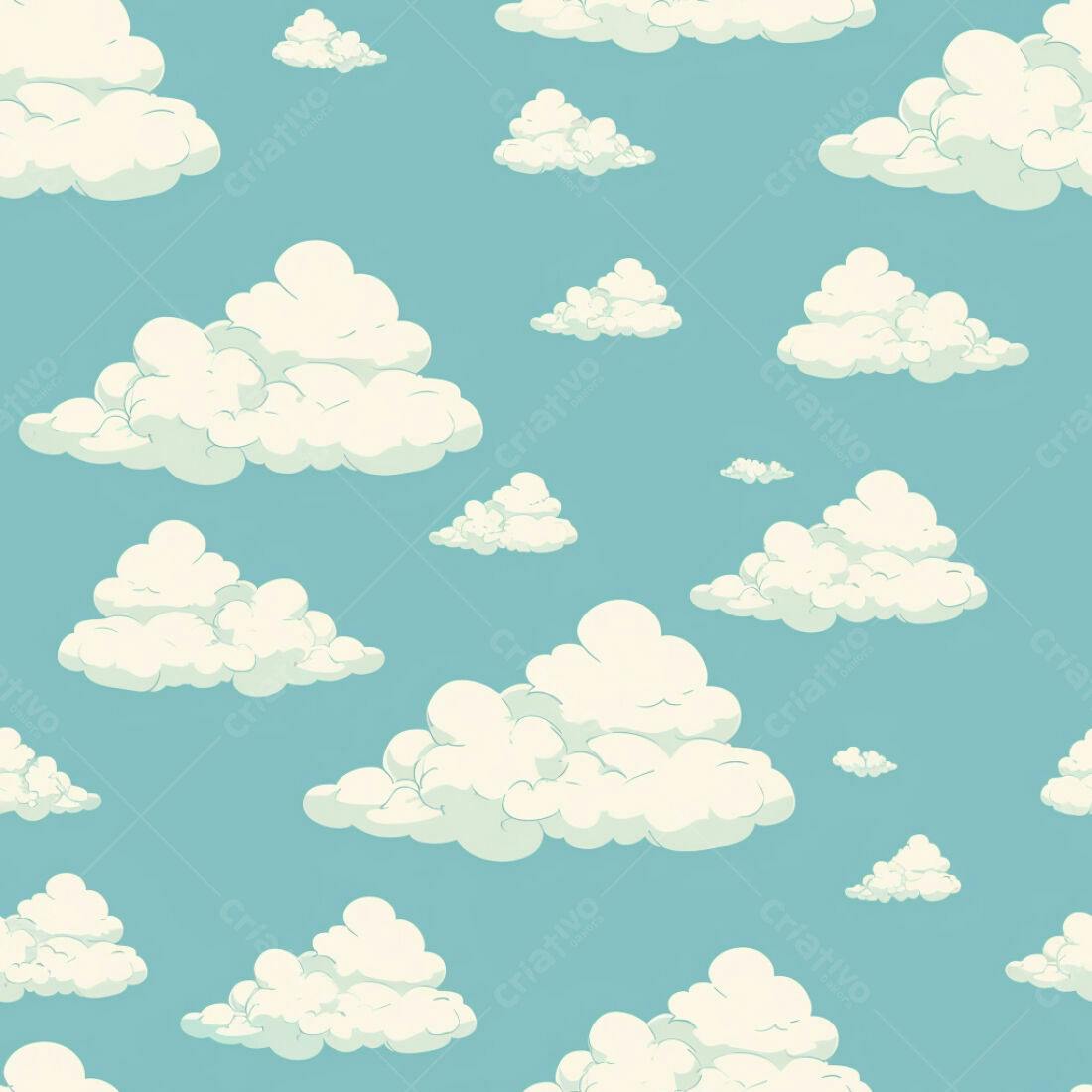 Textura Nuvens para Fundo Infantil
