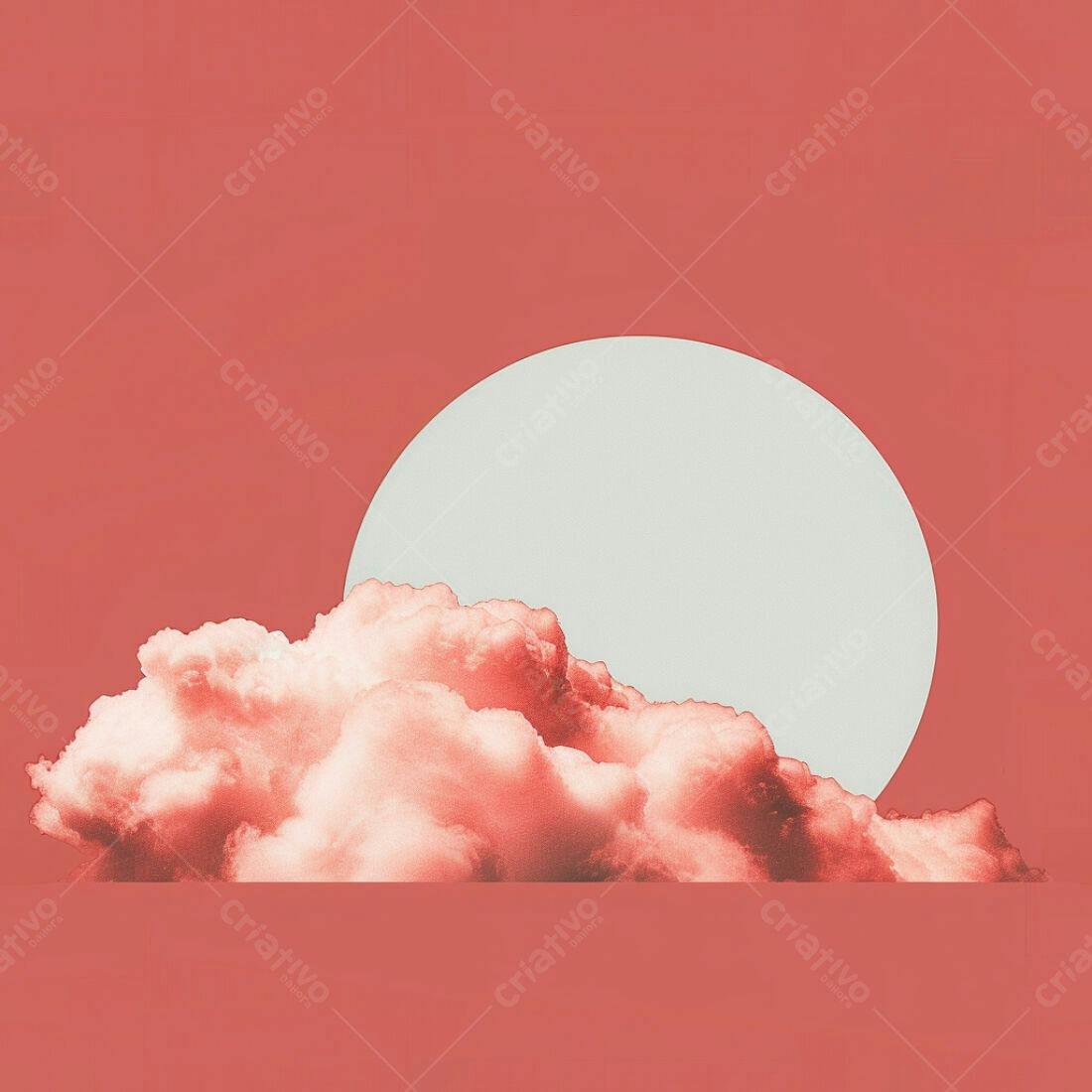 Textura Nuvem Rosa para Fundo