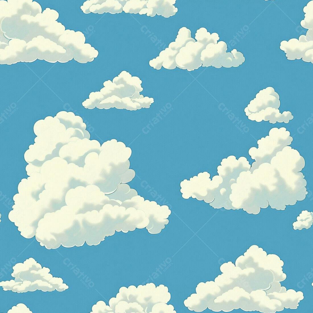 Textura Céu com Nuvens para Fundo