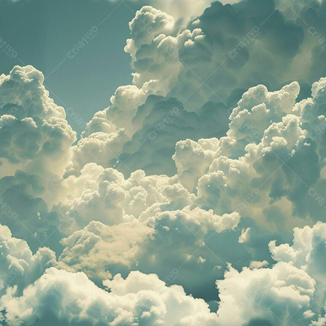 Textura Nuvens Brancas para Fundo