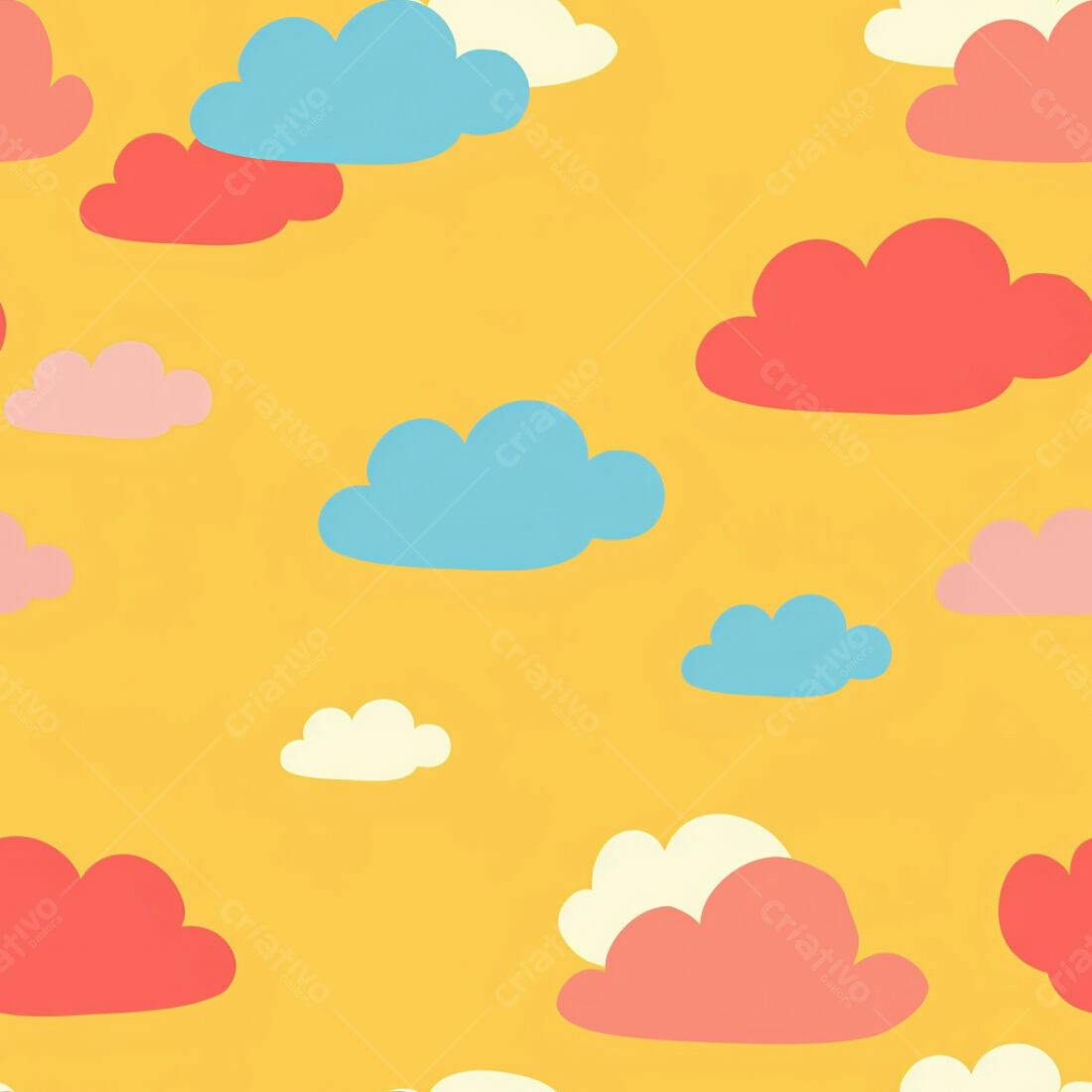Textura Nuvens Coloridas para Fundo