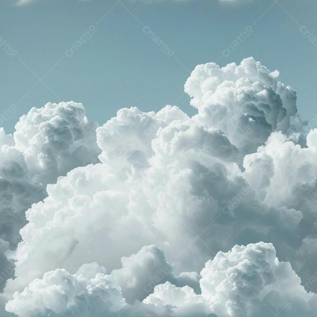 Textura Nuvens Brancas para Fundo